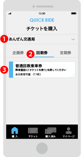 チケットを選ぶ