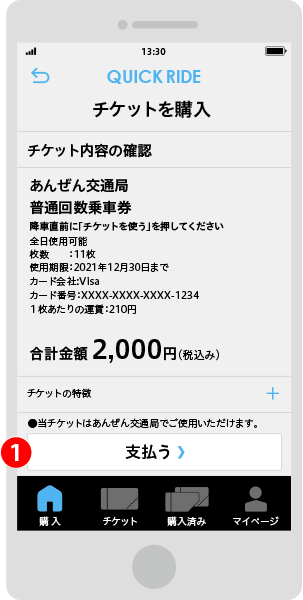 チケットの内容確認