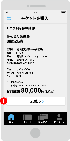 チケットの内容確認